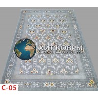 Тибетский ковер Ручная работа 150 линий С-05 Голубой